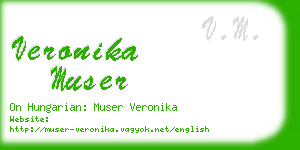 veronika muser business card